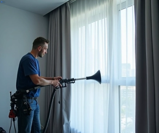 Professional residential curtain cleaning process equipment Matty Curtain Cleaning rocksberg