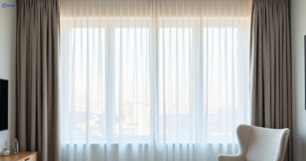 Freshly steam cleaned curtains in rocksberg QLD